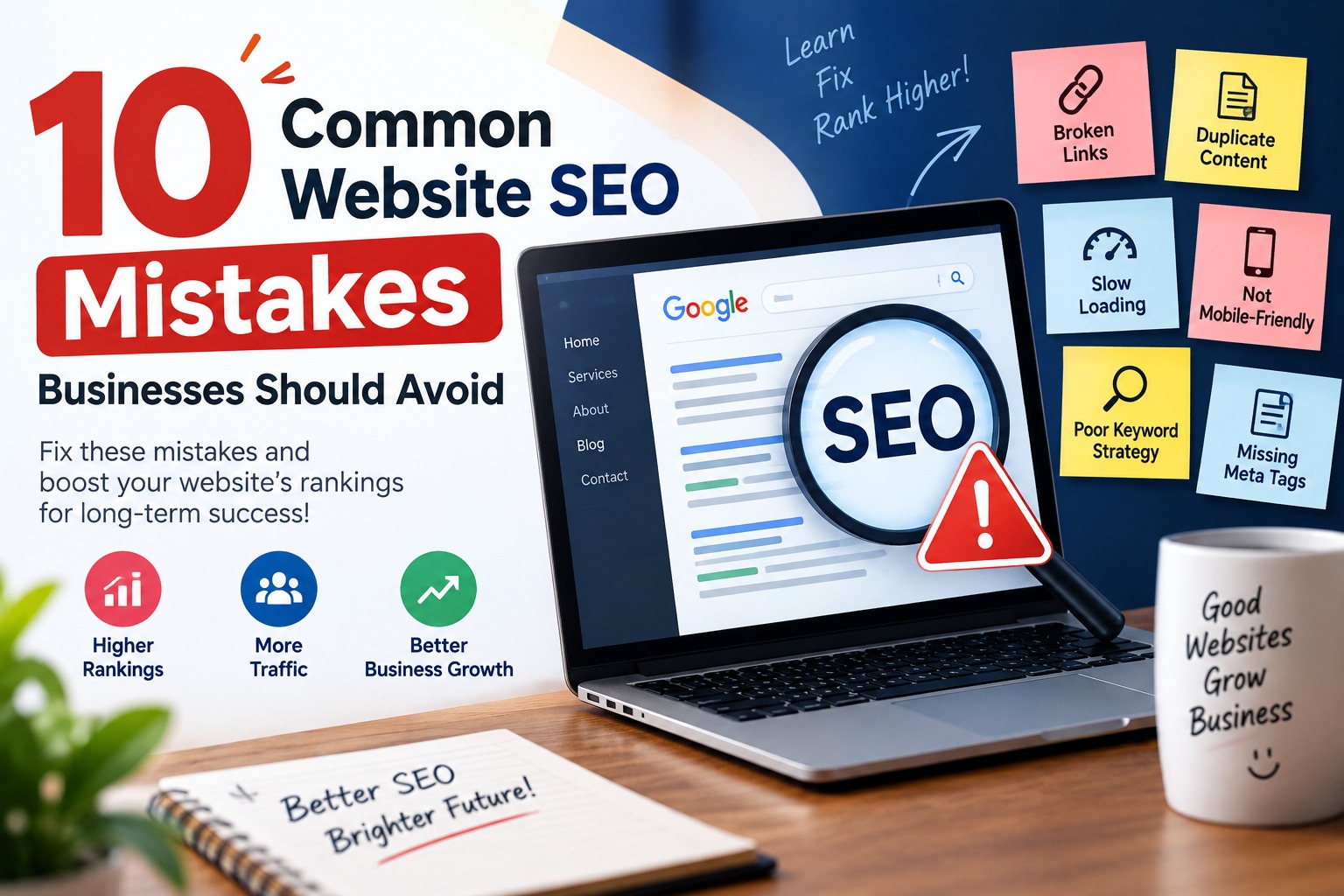 10 Common Website SEO Mistakes Businesses Should Avoid