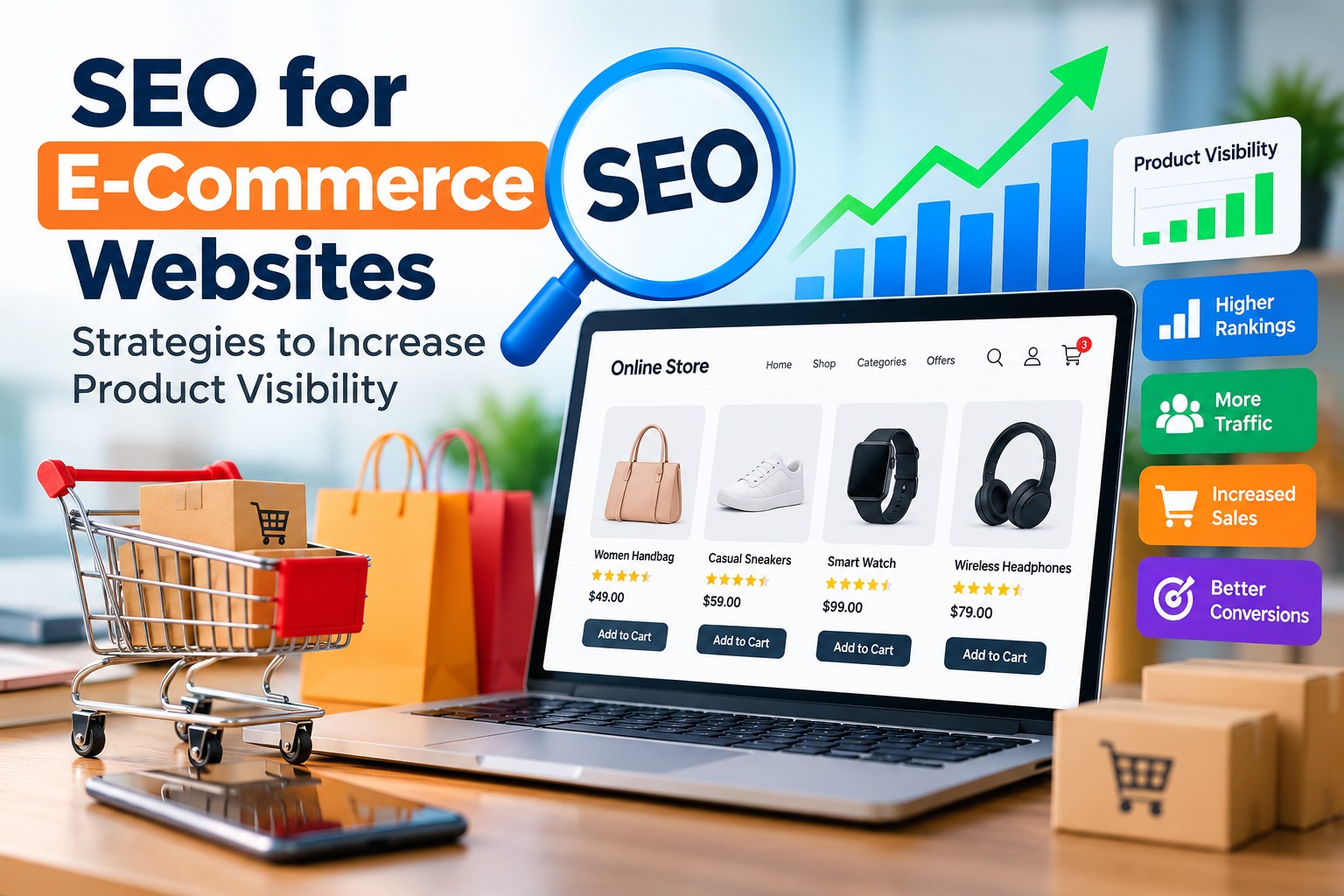 SEO for E-Commerce Websites: Strategies to Increase Product Visibility