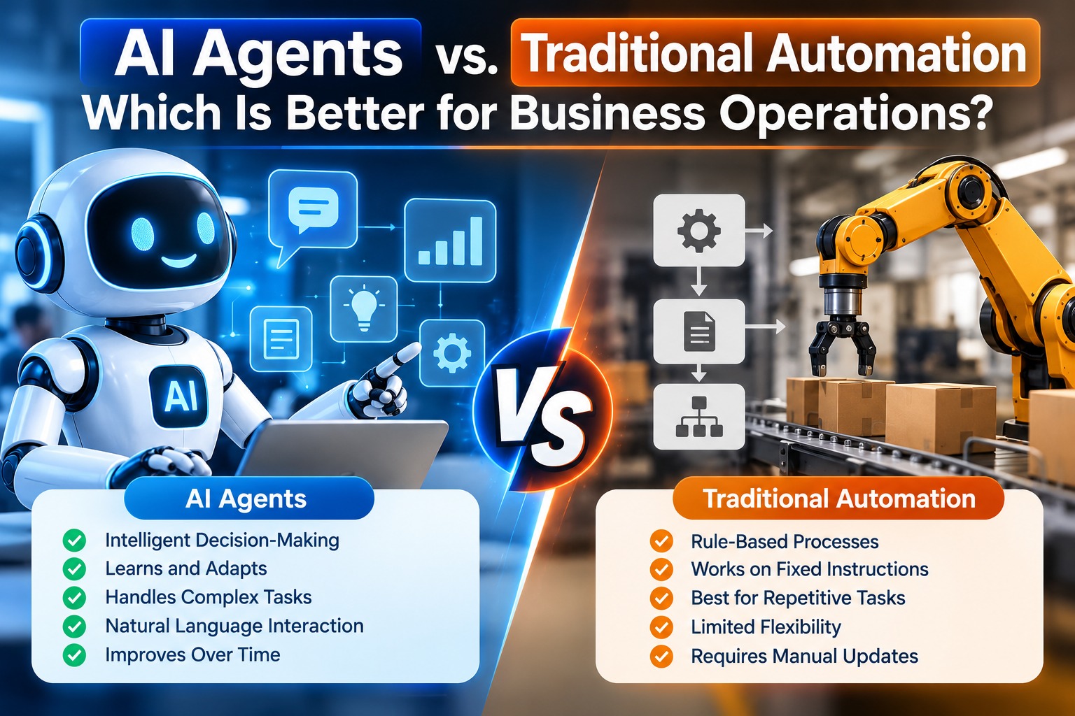 AI Agents vs. Traditional Automation: Which Is Better for Business Operations?